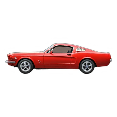 Red mustang sticker