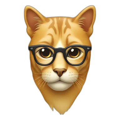 Lunettes en forme œil de chat sticker