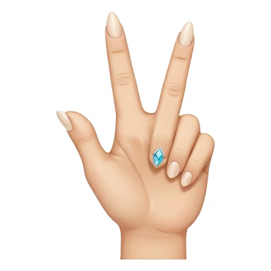 A hand with only the middle finger, the thumb, and the pinky pointed up. The ring and index fingers are down sticker
