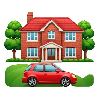 dont like it a car sport in front of a house sticker