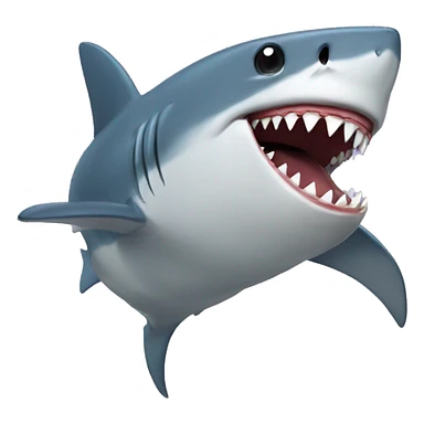 A shark doing mewing sticker