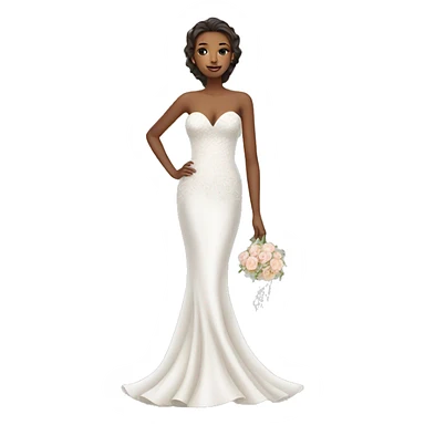 Mermaid style wedding dress  sticker