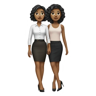 two women with 6 inch heels sticker