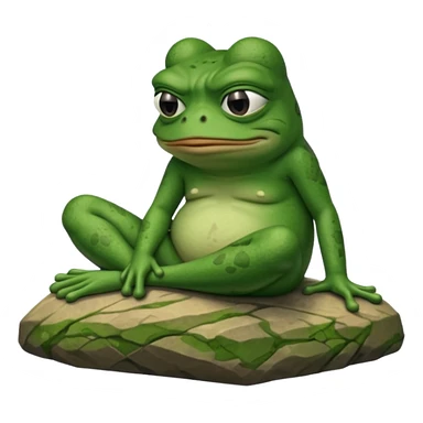 pepe feelsbadman rock sticker