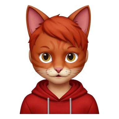 Cat Boy Red sticker