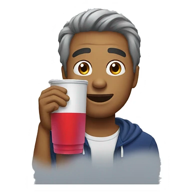 The man who drinks redbull sticker