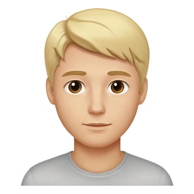 blonde guy with girl features sticker