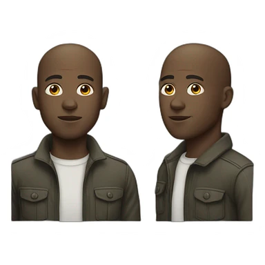 steve mcqueen black director bald young sticker