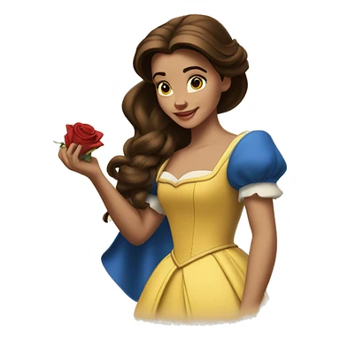 beauty and the beast belle sticker