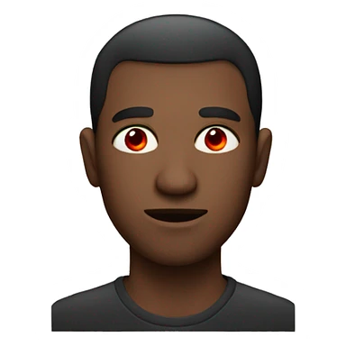 man with red eyes  sticker