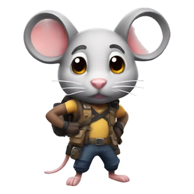 Mouse as Fortnite skin sticker