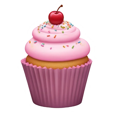 pastel pink cupcake sticker