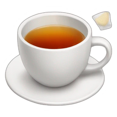 cup of tea with tea bag hanging out sticker