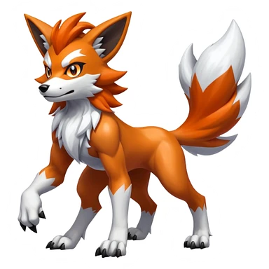 Shiny Lycanroc Midnight Form (full body) sticker