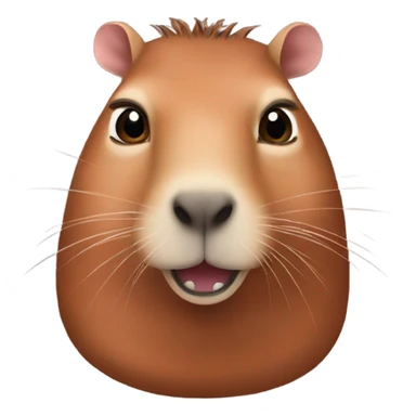 Pomegranate capybara sticker