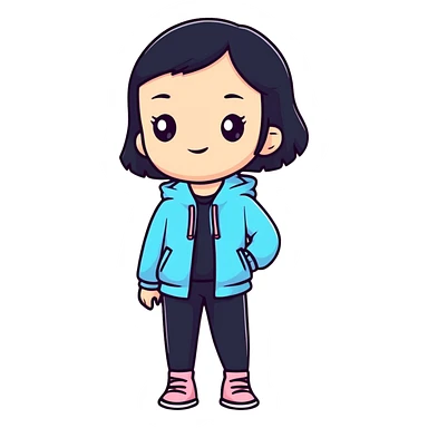 модная девушка sticker