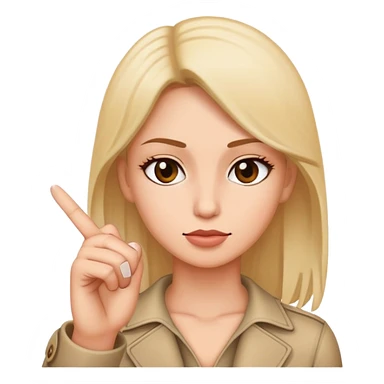 skin tone 3 female with a middle finger sticker