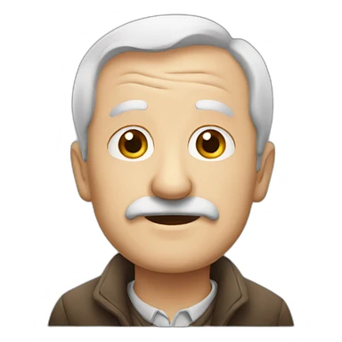 british old man sticker