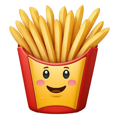 french fries sticker