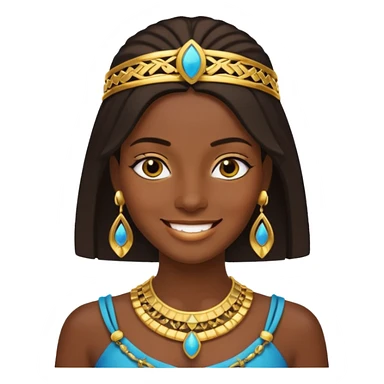 crie um memoji da personagem cléo de nile de monster high sticker