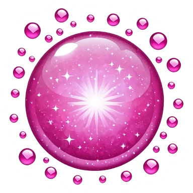 Pink sparkle sticker