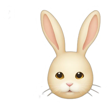 Lapin beige avec des luettes de soleil sticker