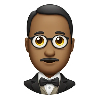 Pregnant guy with monocle sticker