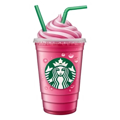pink drink from star bucks that has the logo sticker