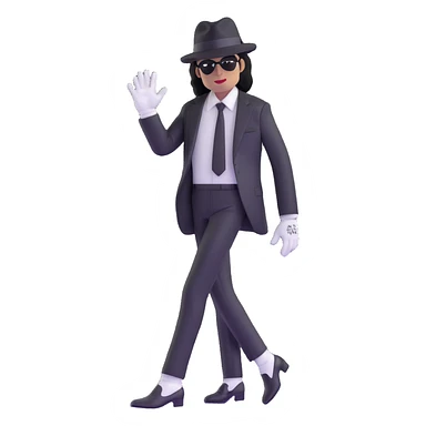Michael Jackson iconic look sticker