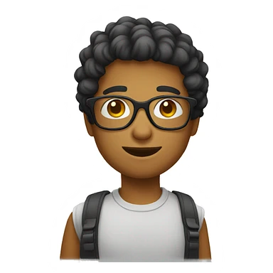 Emoji avec lunettes  sticker