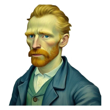 painting. van gogh sticker
