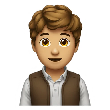 garçon brun sticker