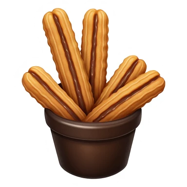 black churros sticker