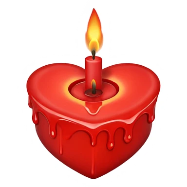 candle heart, remove background sticker