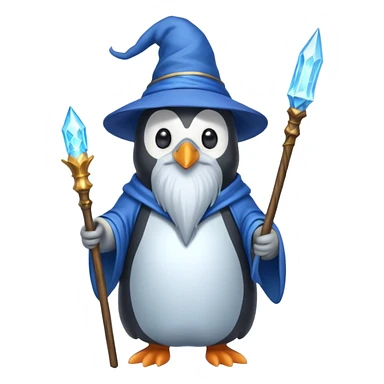 Penguin Wizard sticker