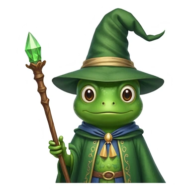 frog wizard sticker