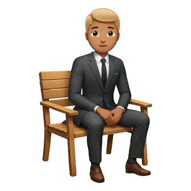 Man + chair + city view sticker