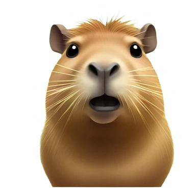Capybara with laser eyes sticker