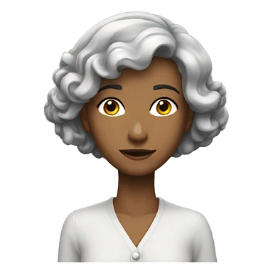 Fleur grise  sticker