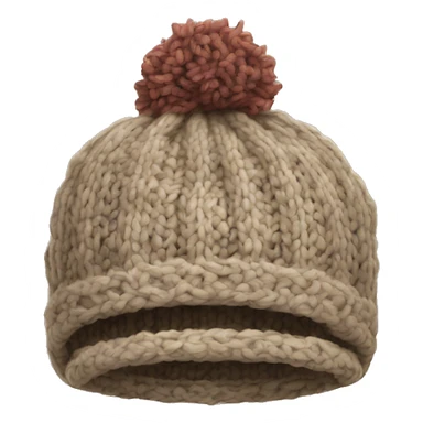 knit winter hat no person sticker