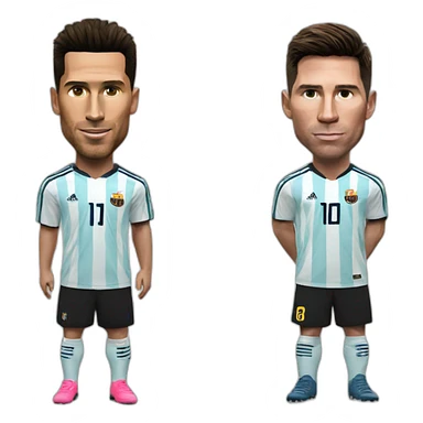 Ronaldo and messi sticker