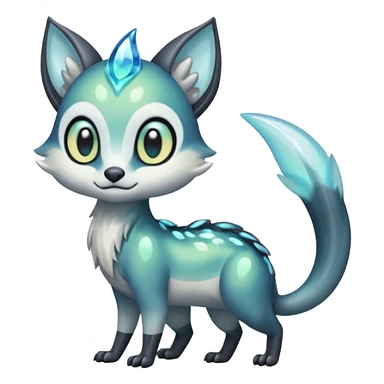 Icy Clear Glossy Glassy Gassy Mossy Meloetta-Vernid-Trico-Sergal-Civet-Fakémon-creature-hybrid sticker