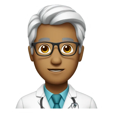 doctor with glasses sticker