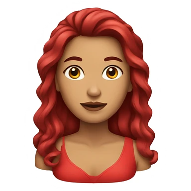 mujer cabello rojo sticker