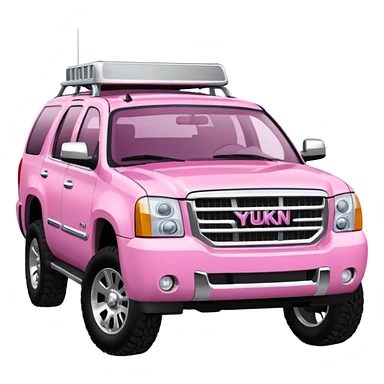 a Yukon SUV truck in pink sticker