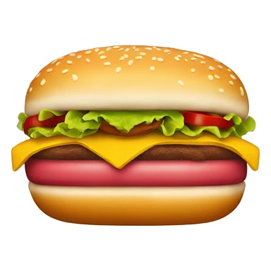 Hamburger mixed with hotdog sticker