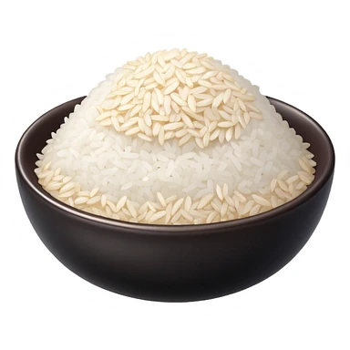 A single grain of rice, glossy and smooth, cartoonish, vibrant white color, high detail, simple and cute design, isolated on white background, centered composition
 sticker