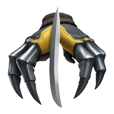 claw blades like Wolverine sticker
