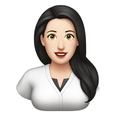 Angela white sticker