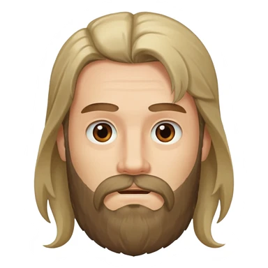 refree long hair and a beard but no moustache a sticker